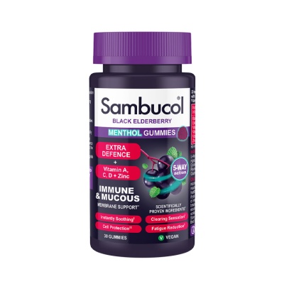 Sambucol Extra Defence Menthol Gummies 30 Gummies